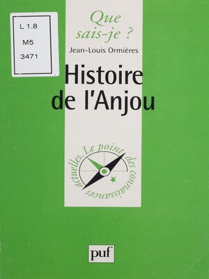 cover image of Histoire de l'Anjou